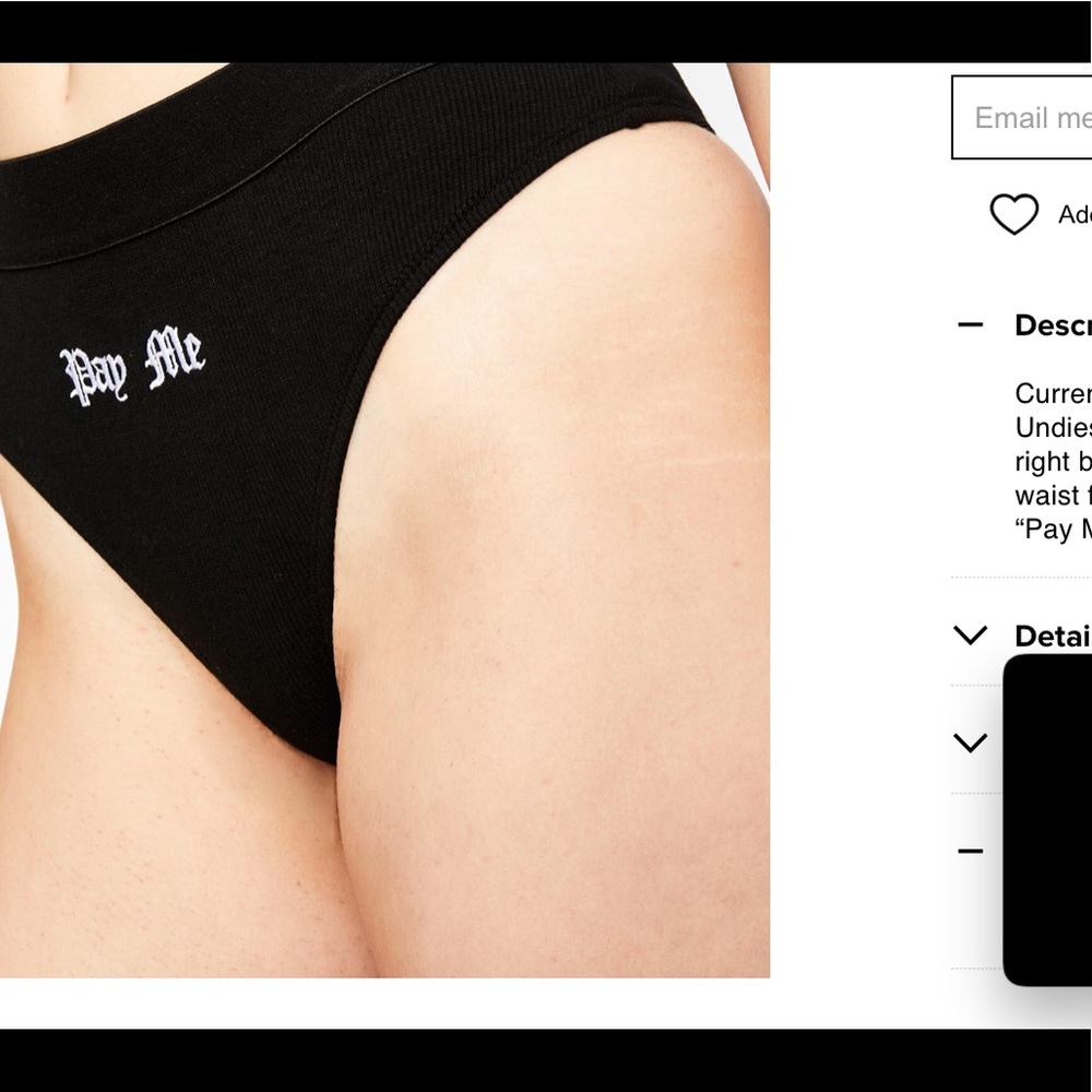 Pay Me underwear